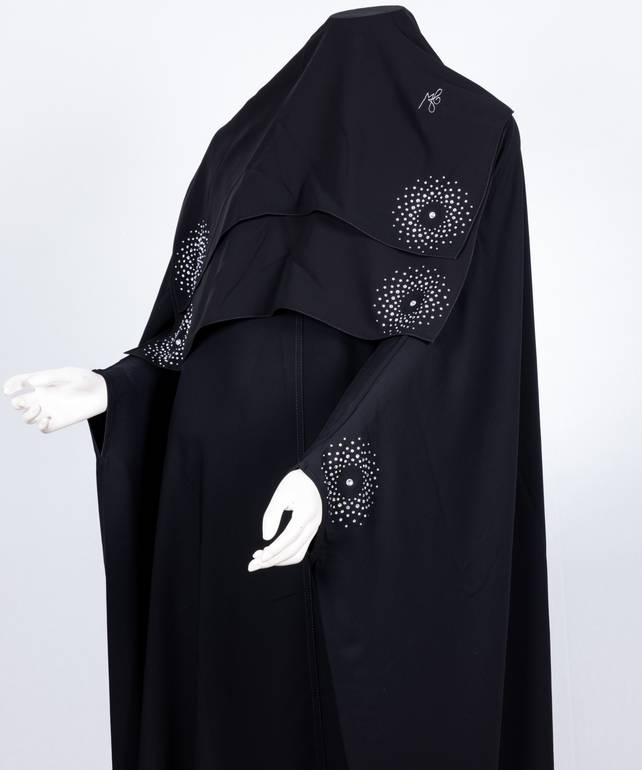 عباية مع طرحة موديل رقم   3639 (1)