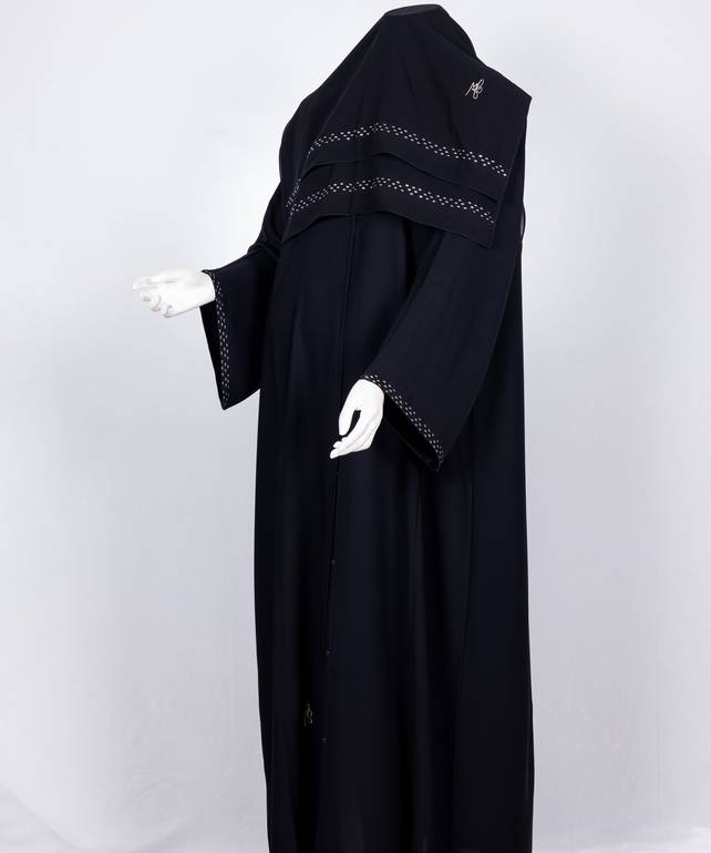 عباية مع طرحة كريستال موديل رقم 3628 (1)