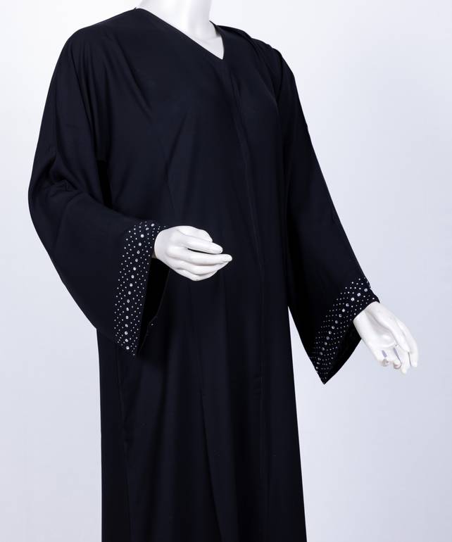 عباية مع طرحة كريستال موديل رقم 3543  (1)