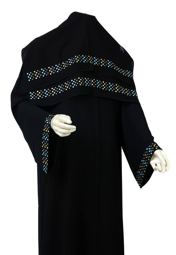 عباية مع طرحة موديل رقم 3686 (1)