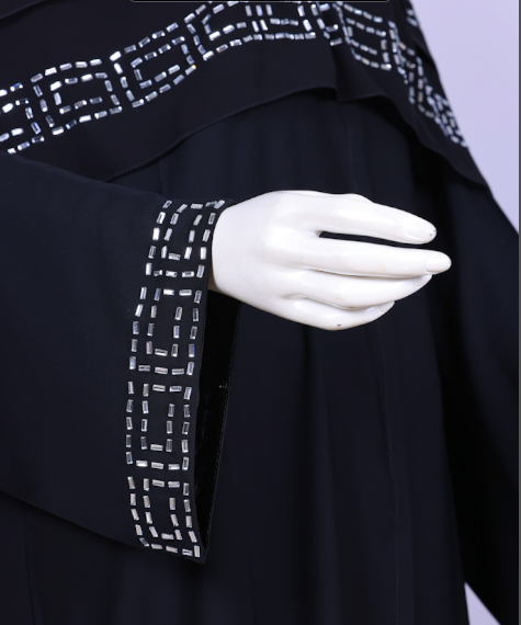 عباية مع طرحة موديل رقم  3588  (1)