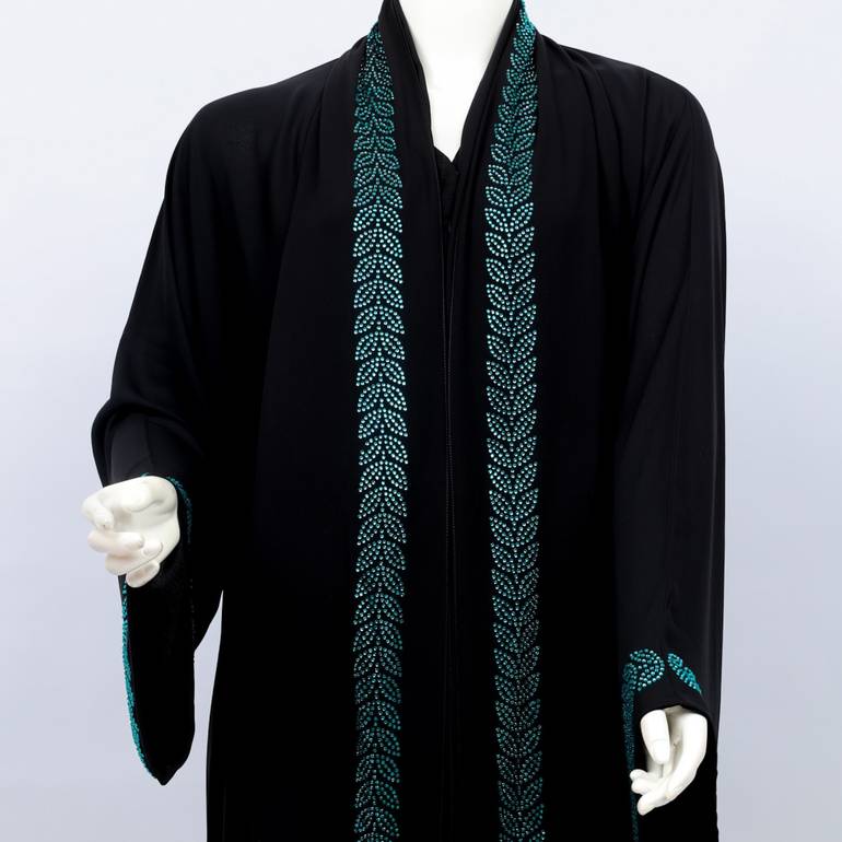  عباية مع طرحه كريستال موديل  FLOWERS  