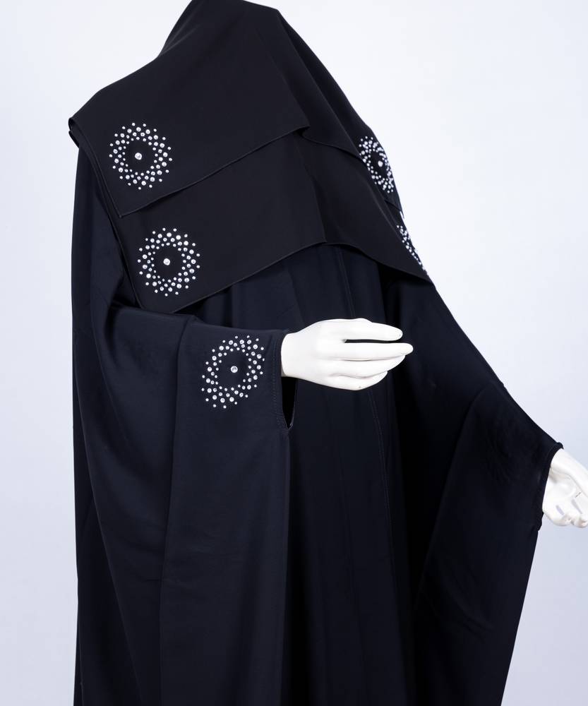  عباية مع طرحة قصة البشت  3616 (1)