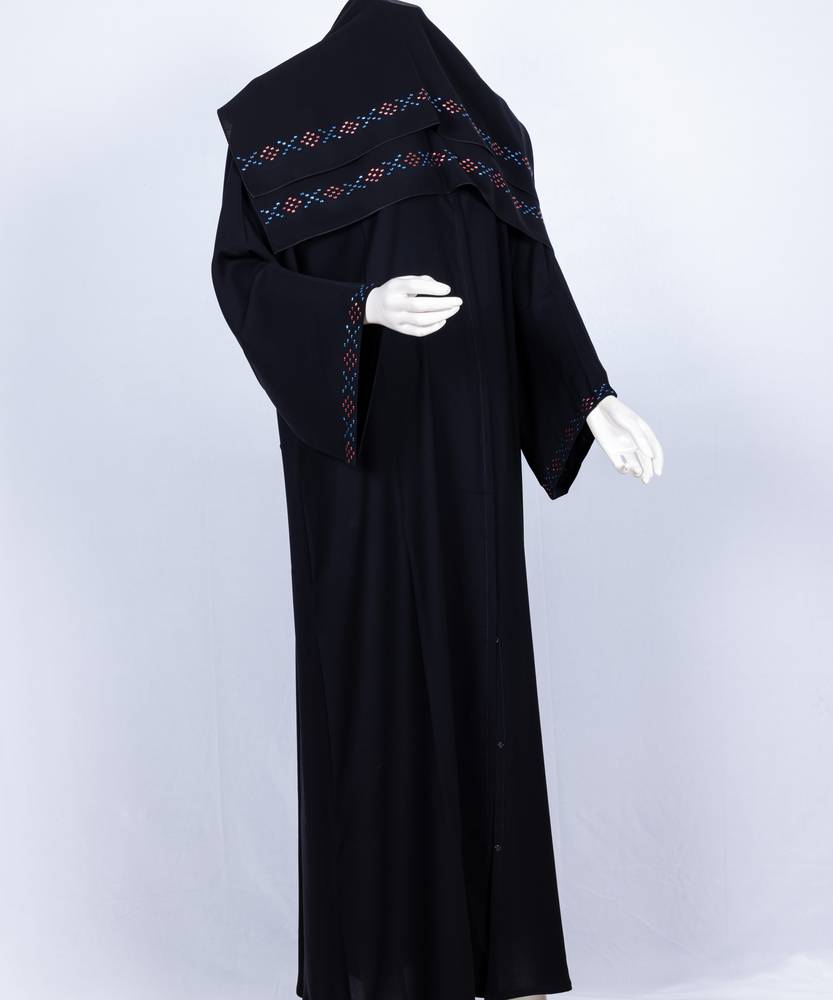 عباية مع طرحة موديل رقم 3635  (1)
