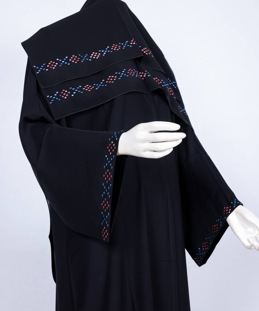 عباية مع طرحة موديل رقم 3635  (1)