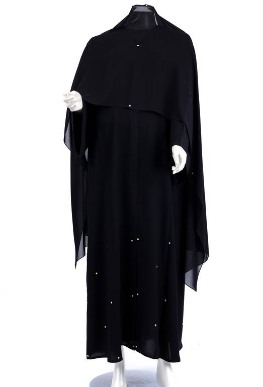  عباية + طرحة موديل ر قم   3493 (4)
