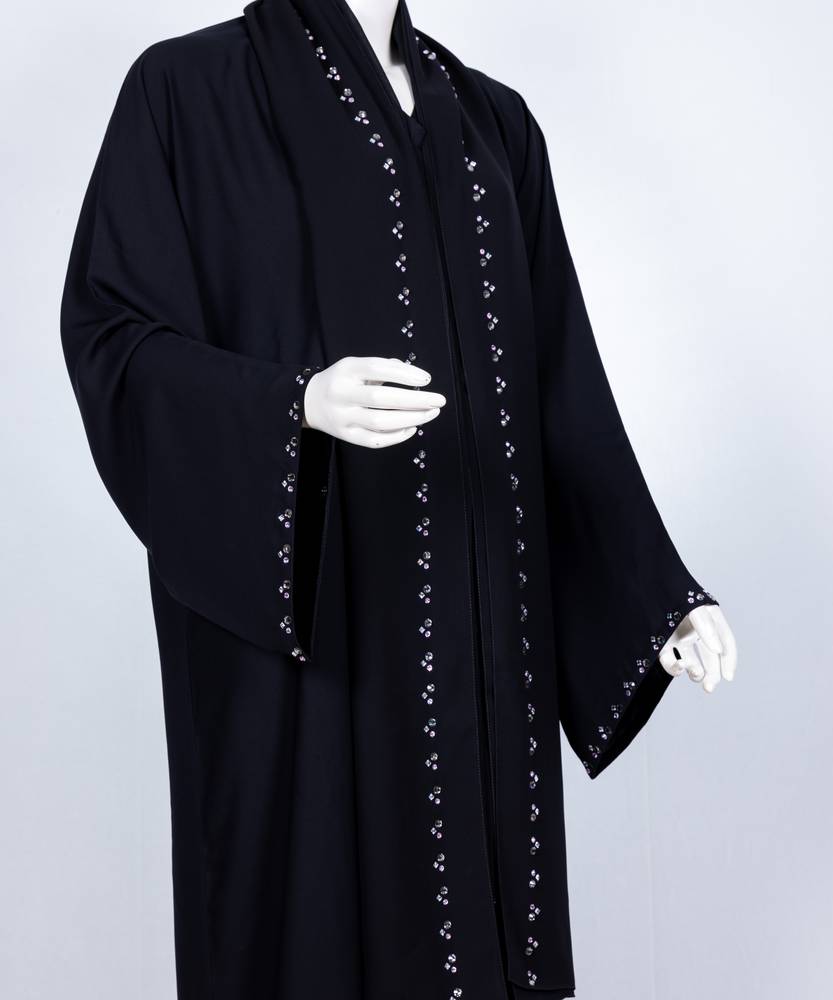 عباية مع طرحة موديل رقم  3568 (2)