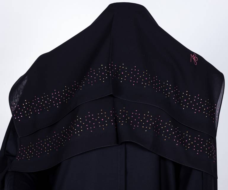 عباية مع طرحة كريستال سدو موديل رقم 3653 (1)