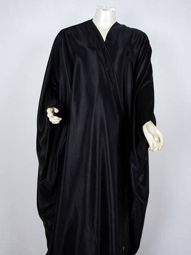 Plain abaya double Harir  عباية مشلح حرير طبيعي طبقتين               القصة مشلح بدون طقطق