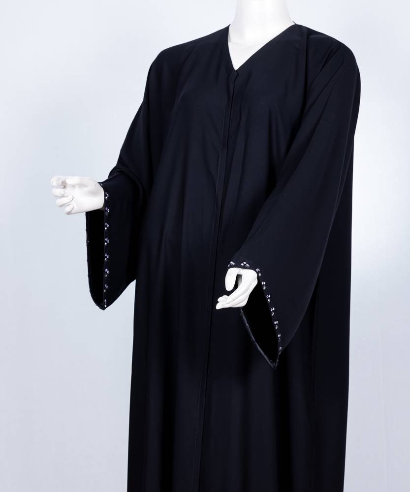 عباية مع طرحة موديل رقم  3568 (2)