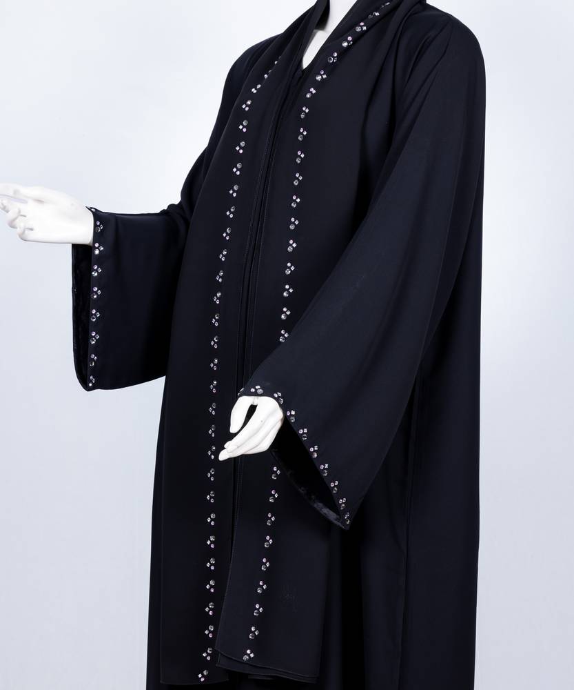 عباية مع طرحة موديل رقم  3568 (2)