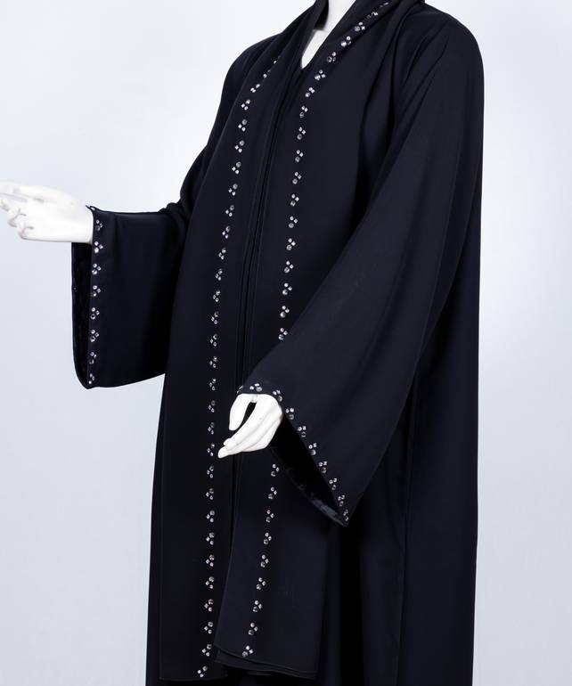 عباية مع طرحة موديل رقم  3568 (2)