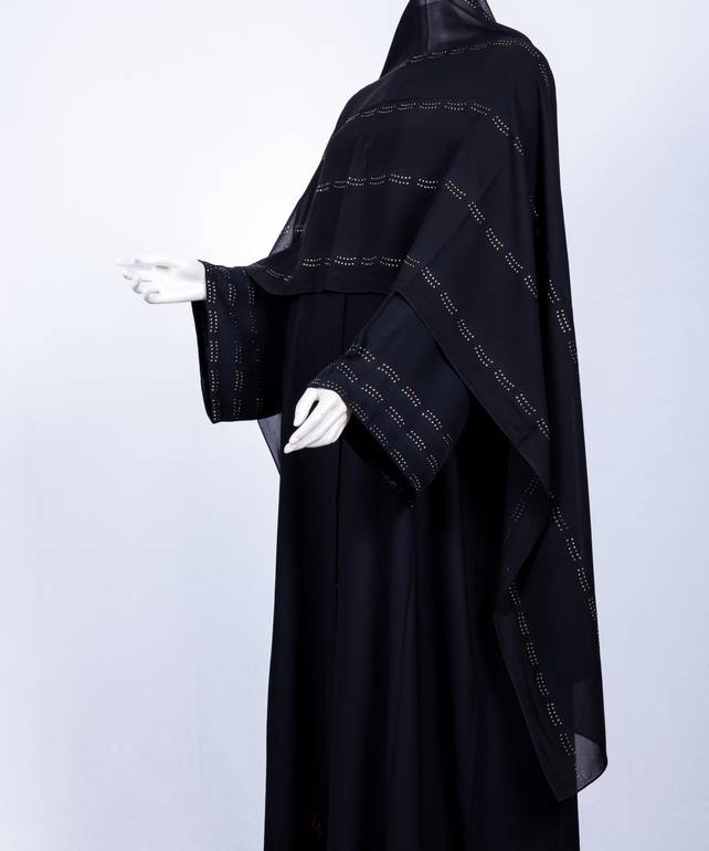  عباية مع طرحة موديل رقم   3559 (1)