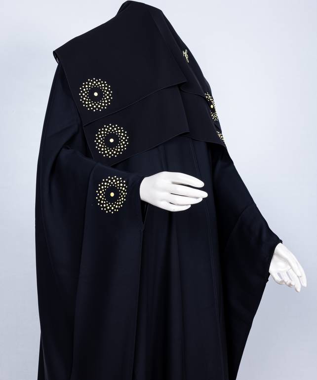 عباية مع طرحة قصة البشت موديل رقم  3641  (4)