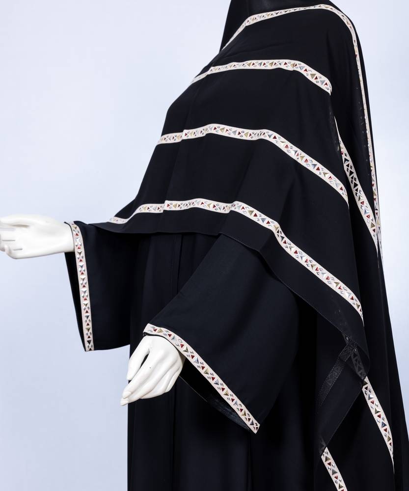 (1 ) عباية مع طرحه موديل رقم   3570