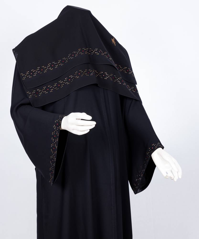 عباية مع طرحة موديل رقم   3637 (1)