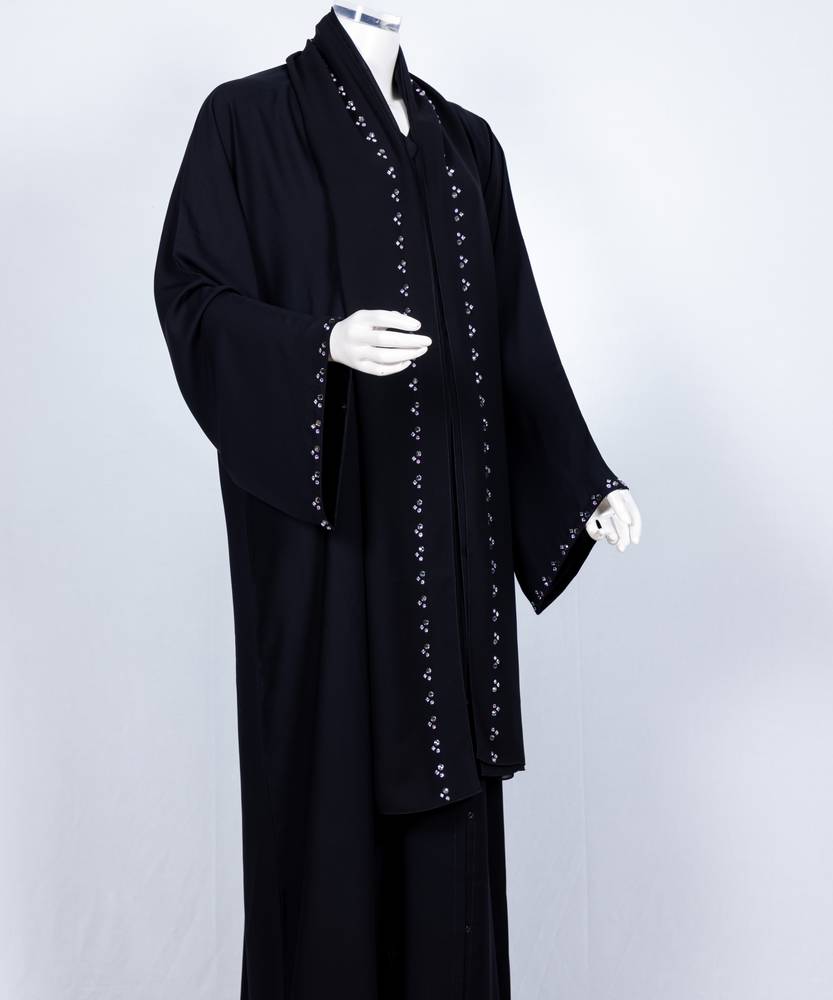 عباية مع طرحة موديل رقم  3568 (2)