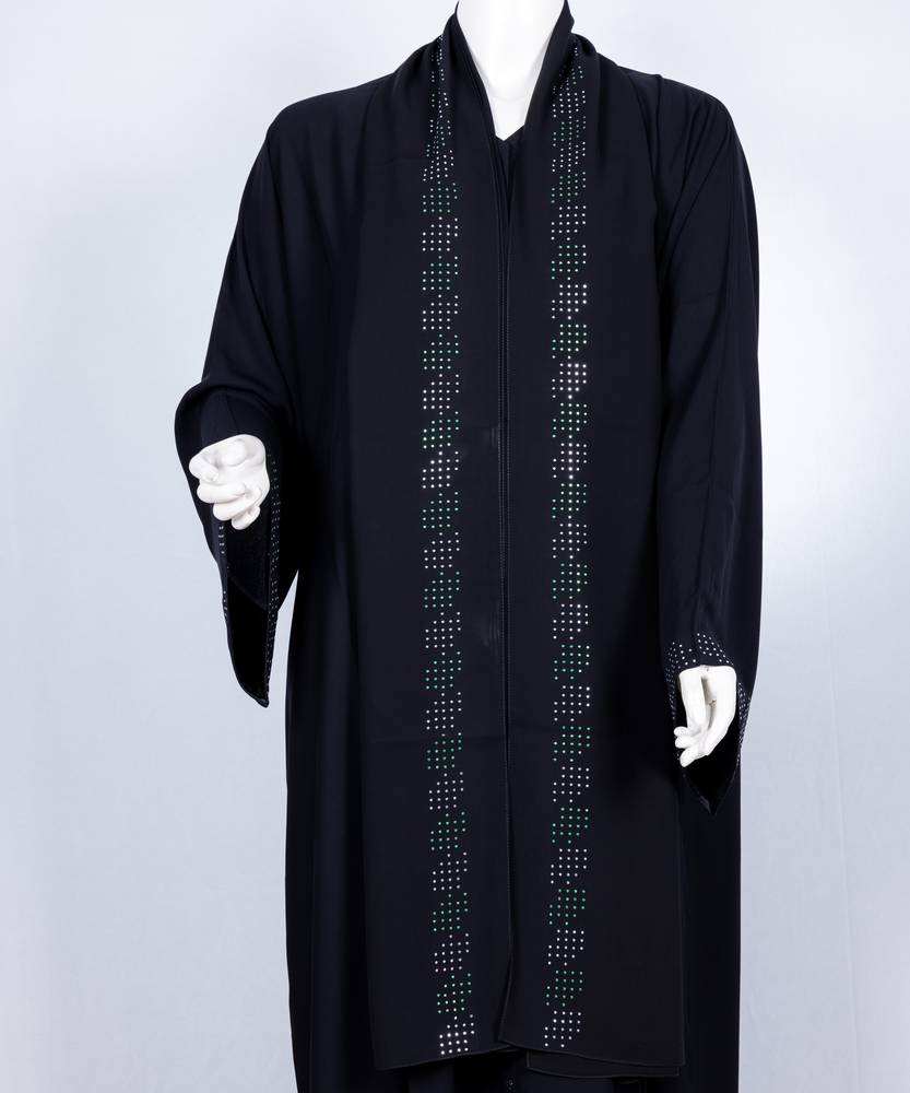 عباية مع طرحة موديل رقم  3654 (1)