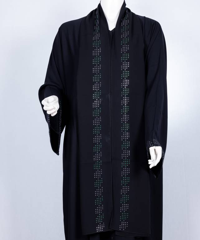 عباية مع طرحة موديل رقم  3654 (1)