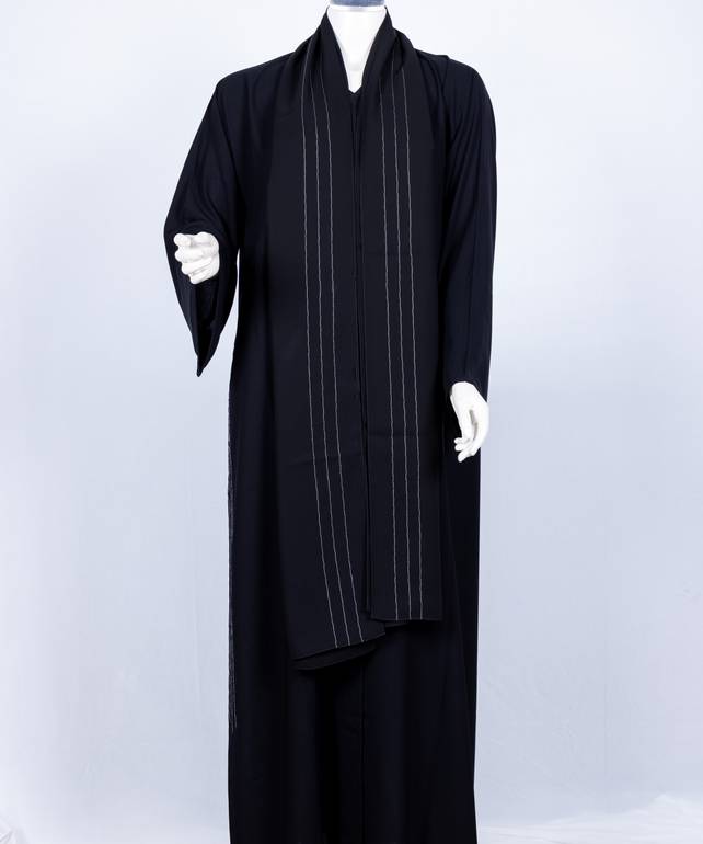 عباية مع طرحة موديل رقم   3649 (1)