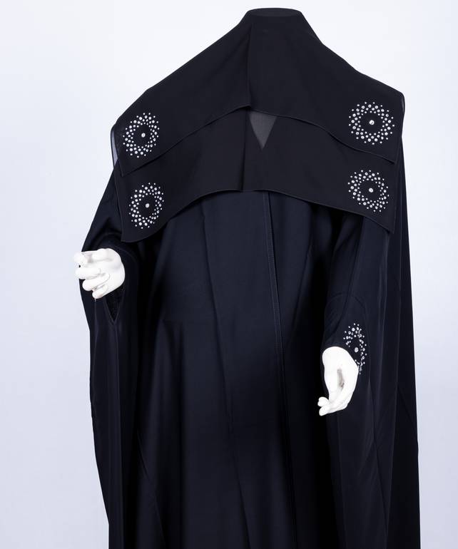  عباية مع طرحة قصة البشت  3616 (1)
