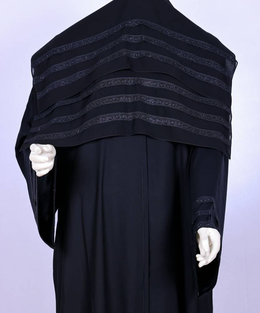 عباية مع طرحة موديل رقم   3630