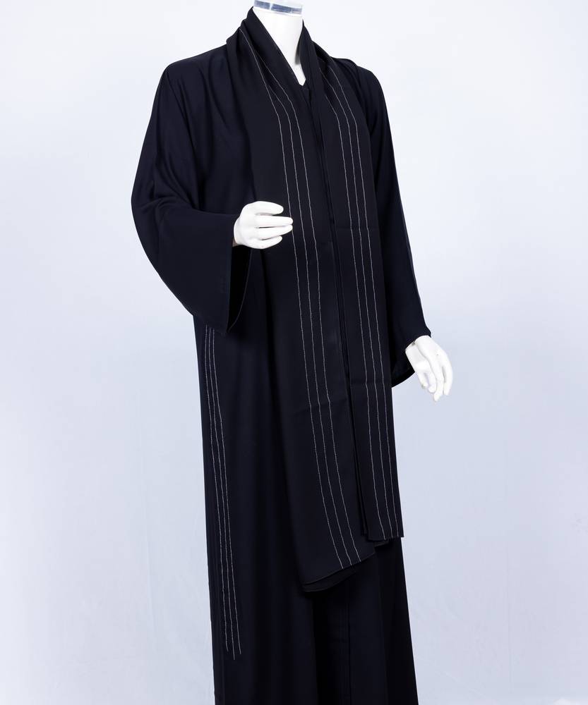عباية مع طرحة موديل رقم   3649 (1)