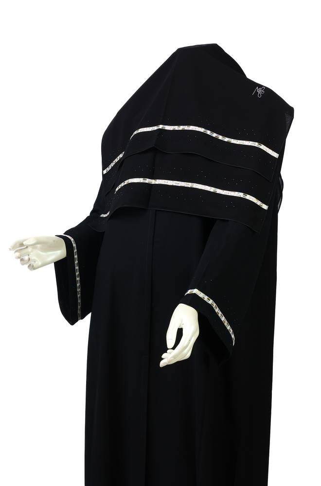 عباية + طرحة كريستال 3698 (3)