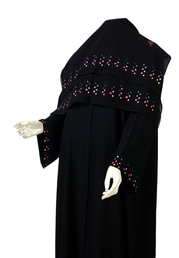 عباية + طرحة موديل رقم 3699  (2)