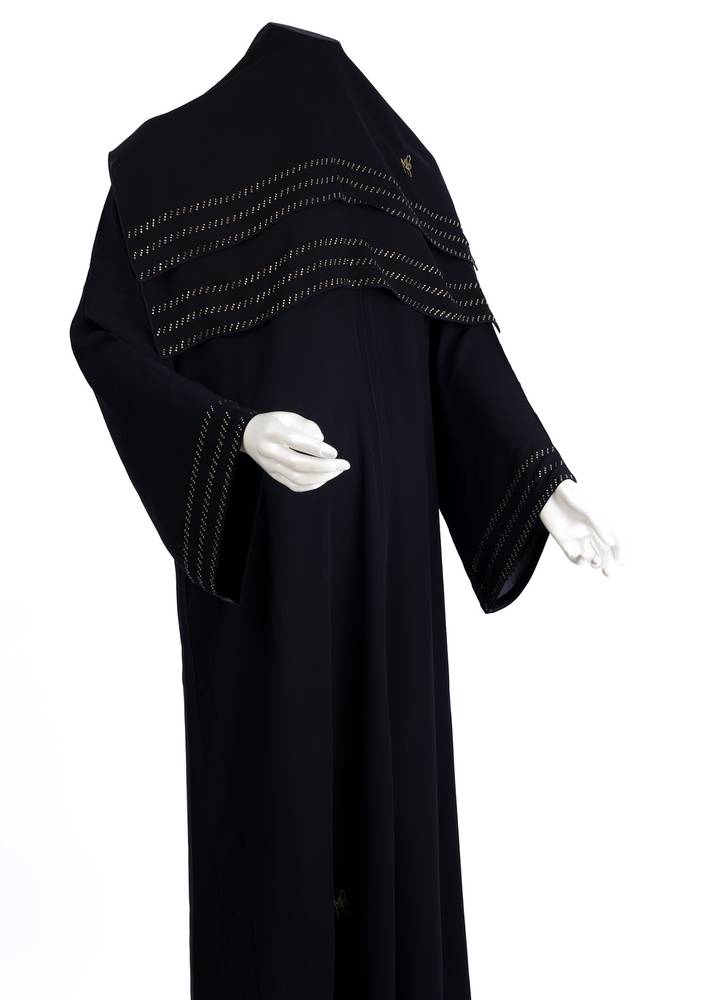  عباية مع طرحة كريستال موديل رقم 0090 (5)