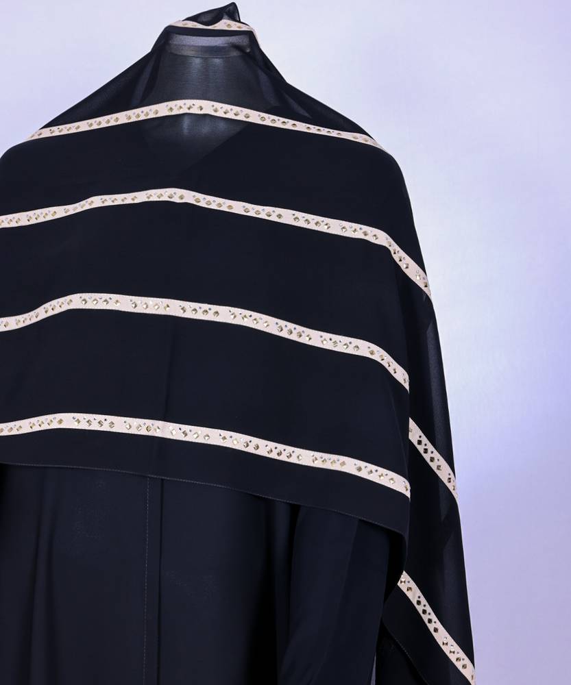 عباية مع طرحة موديل رقم   3569 (1)