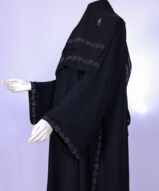 عباية مع طرحة موديل رقم  3651 (4)