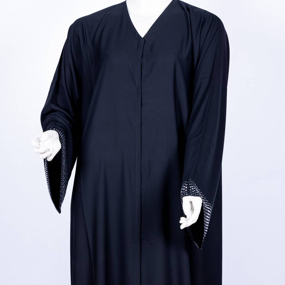 عباية مع طرحة كريستال سادة 3580 (1)