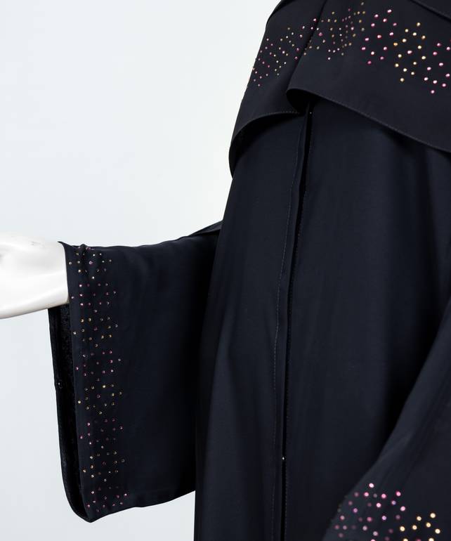 عباية مع طرحة كريستال سدو موديل رقم 3653 (1)