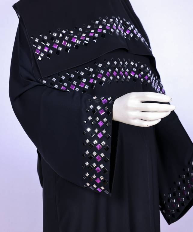 عباية مع طرحه موديل رقم  3593  (1)