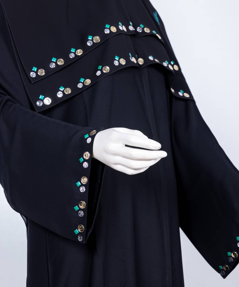 عباية وطرحة معدن مربع موديل رقم 3554 (1)