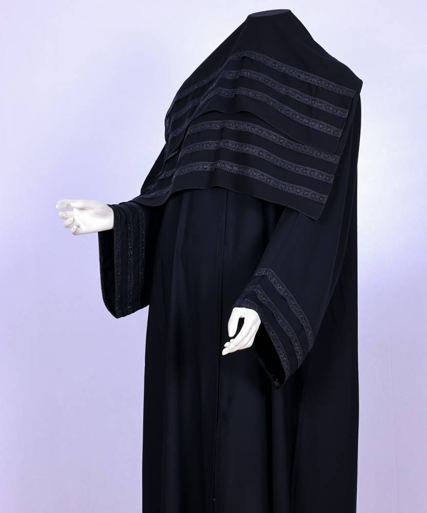 عباية مع طرحة موديل رقم   3630