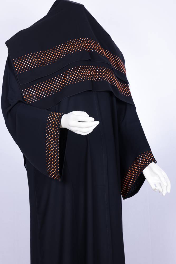 عباية مع طرحة موديل رقم 3578 (1)
