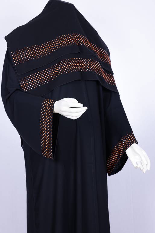 عباية مع طرحة موديل رقم 3578 (1)
