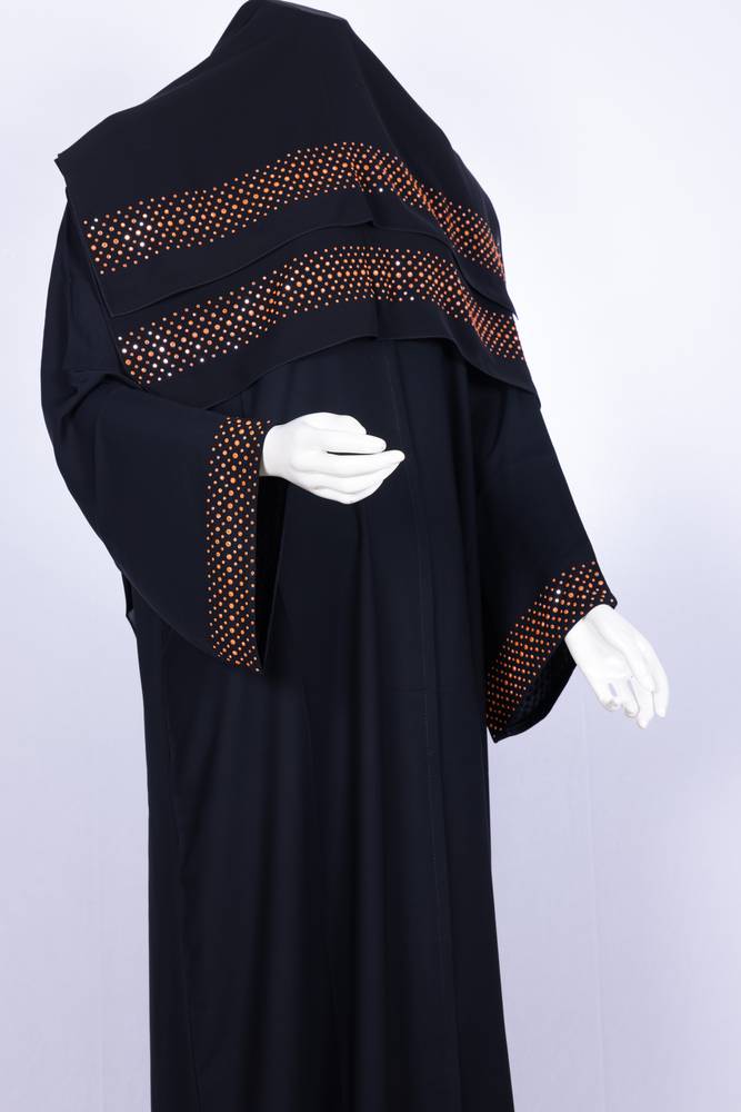 عباية مع طرحة موديل رقم 3578 (1)