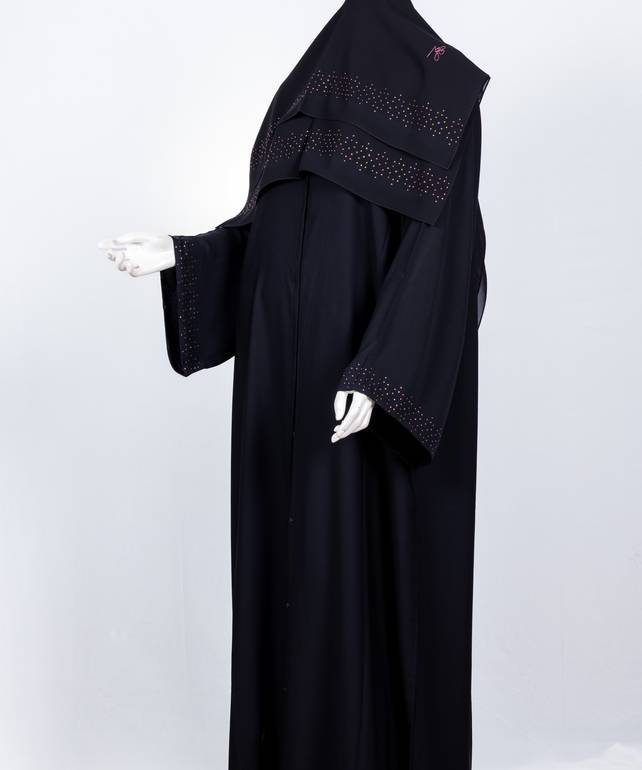 عباية مع طرحة كريستال سدو موديل رقم 3653 (1)