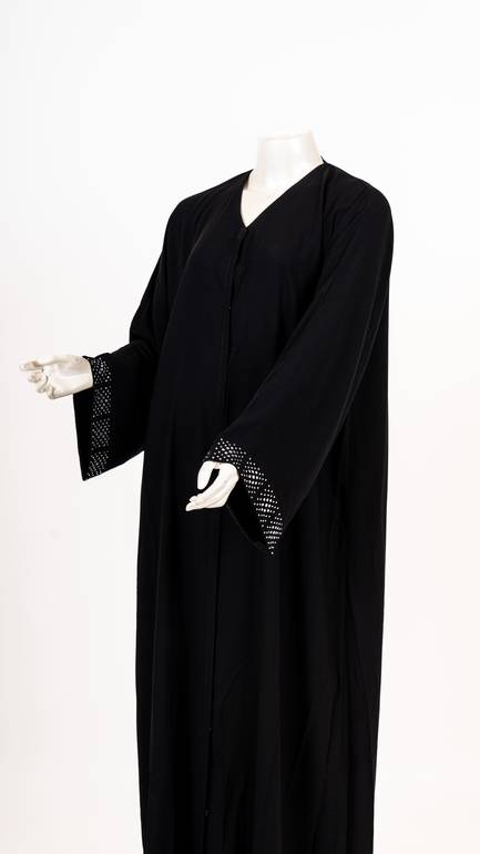 عباية مع طرحة كريستال موديل رقم  3666 (4)