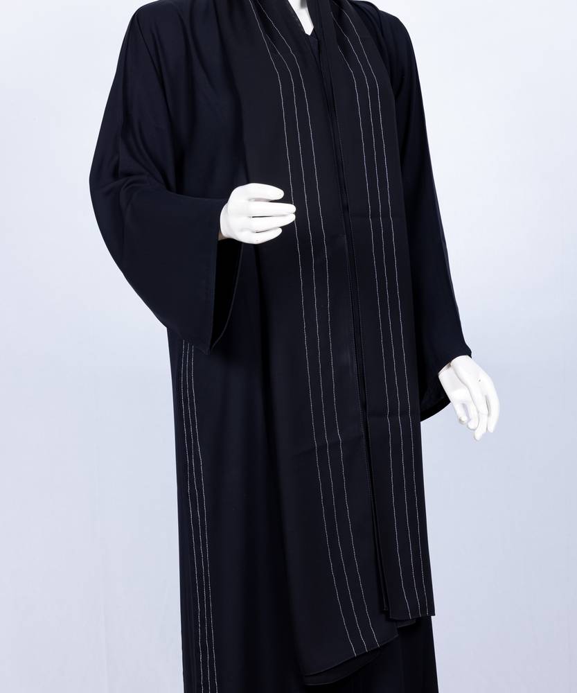 عباية مع طرحة موديل رقم   3649 (1)