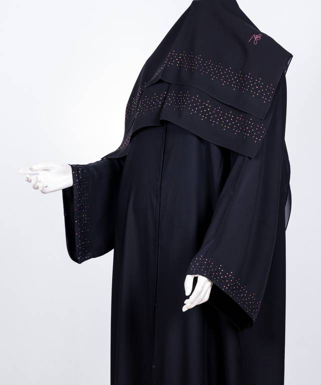 عباية مع طرحة كريستال سدو موديل رقم 3653 (1)