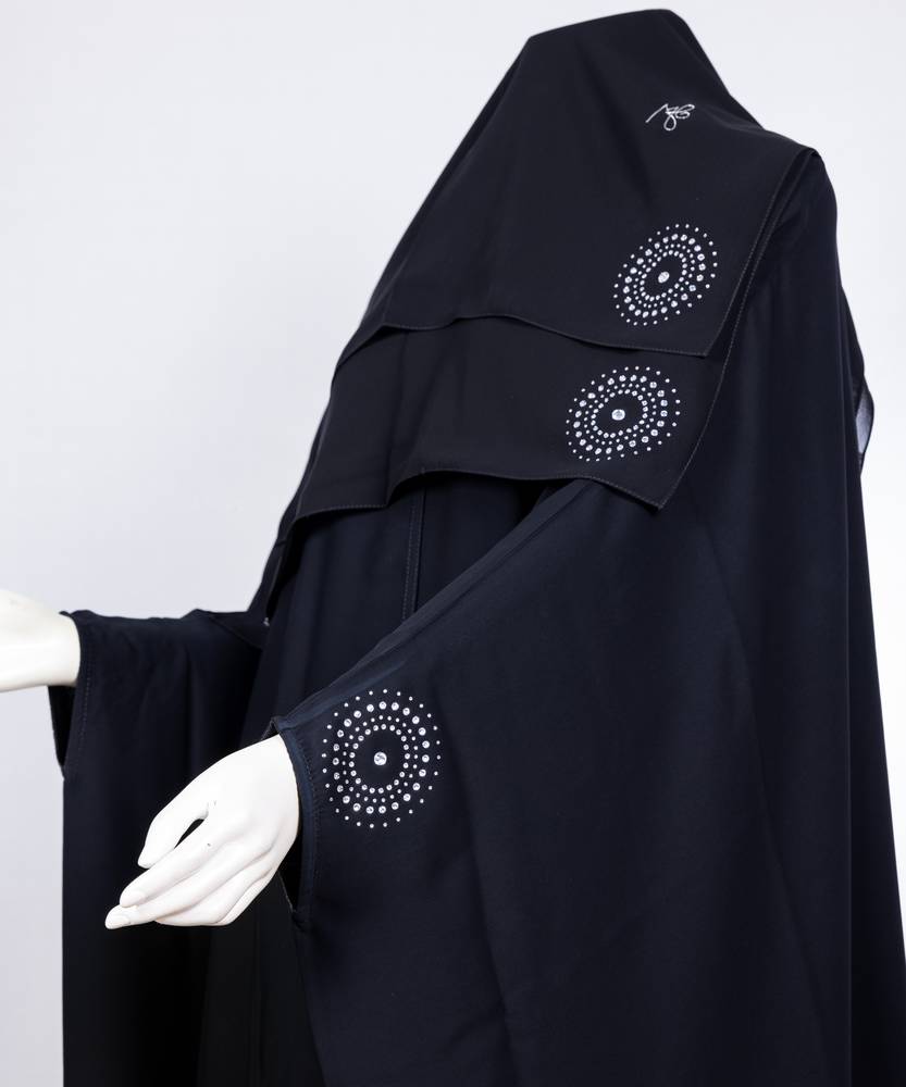 عباية مع طرحة قصة البشت موديل رقم   3617 (1)