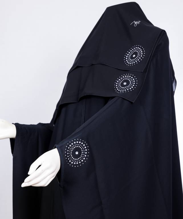عباية مع طرحة قصة البشت موديل رقم   3617 (1)