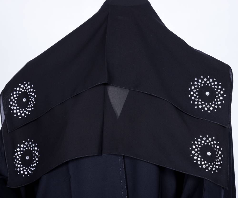  عباية مع طرحة قصة البشت  3616 (1)