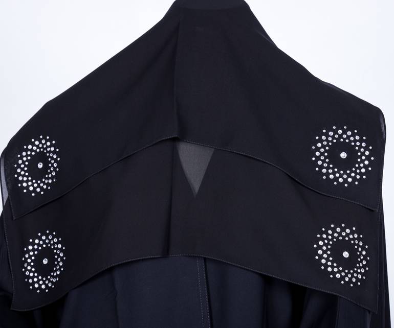  عباية مع طرحة قصة البشت  3616 (1)