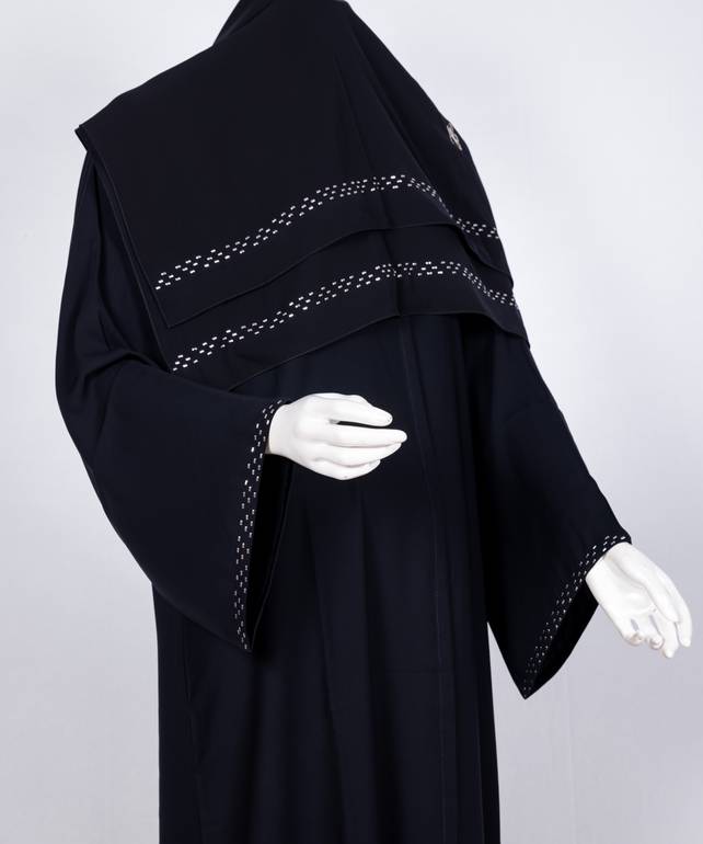 عباية مع طرحة كريستال موديل رقم 3628 (1)