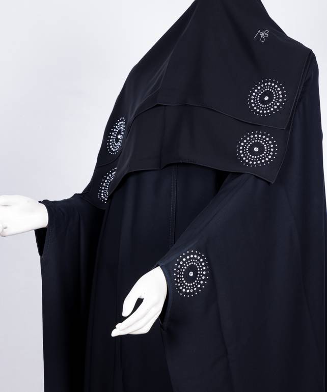 عباية مع طرحة قصة البشت موديل رقم   3617 (1)